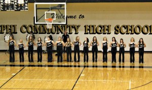 Delphi dance team working hard