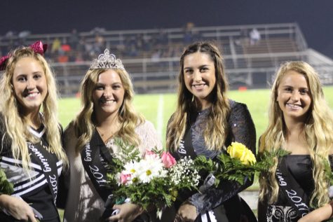 Pictured are (left to right): princess Tori Nacke, queen Holly Cosgray, princess Taylor Kantz, and princess Taylor Bartlett. Picture taken by Michael O'neil.