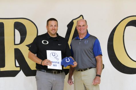 Coach Strasser receives Colts’ Coach of the Week award