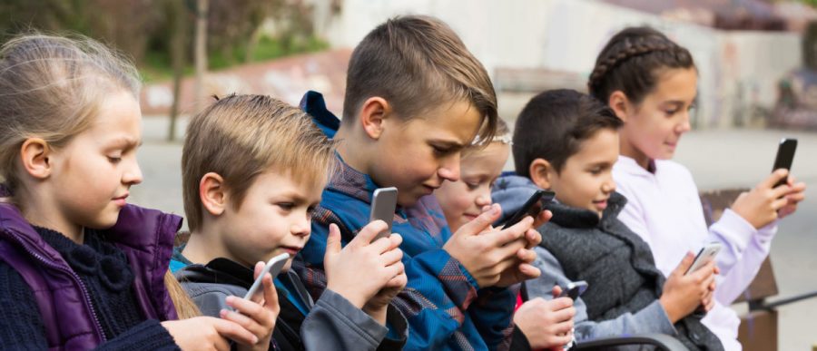 Children are being exposed to smartphones at increasingly young ages. 