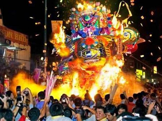 In Hong Kong, the Hungry Ghost Festival is celebrated by collecting and burning food for ghosts to eat.