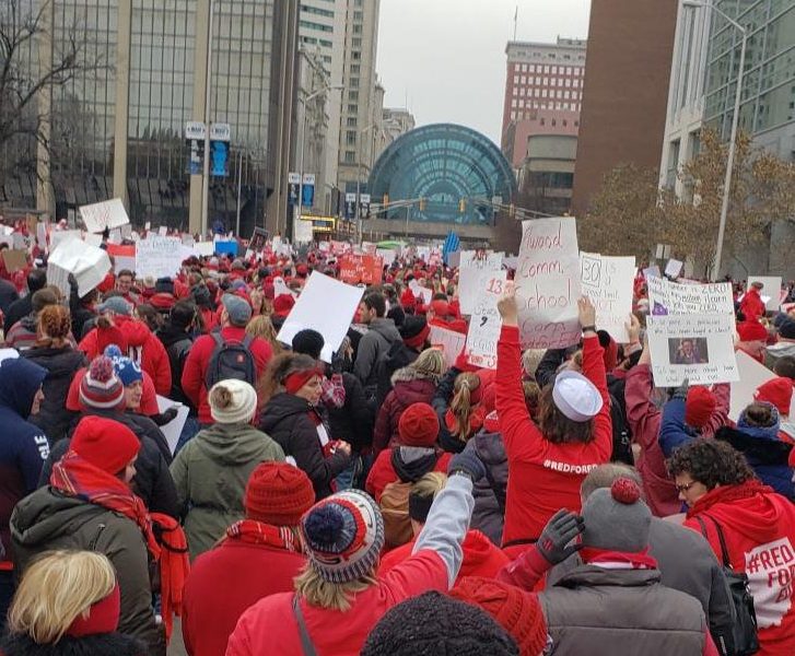 DCSC teachers attend Red for Ed protest in Indianapolis – Parnassus