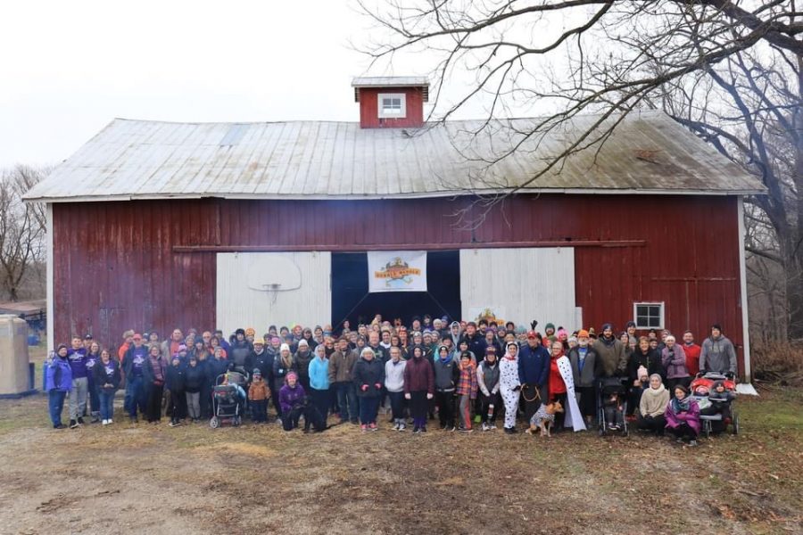 2019 Mears Gobble Waddle group shot, taken seconds before the cannon sounds, starting the race. 