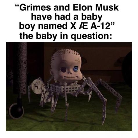 X Æ A-Xii, the son of Grimes and Elon Musk, inspired many memes, including this one. 