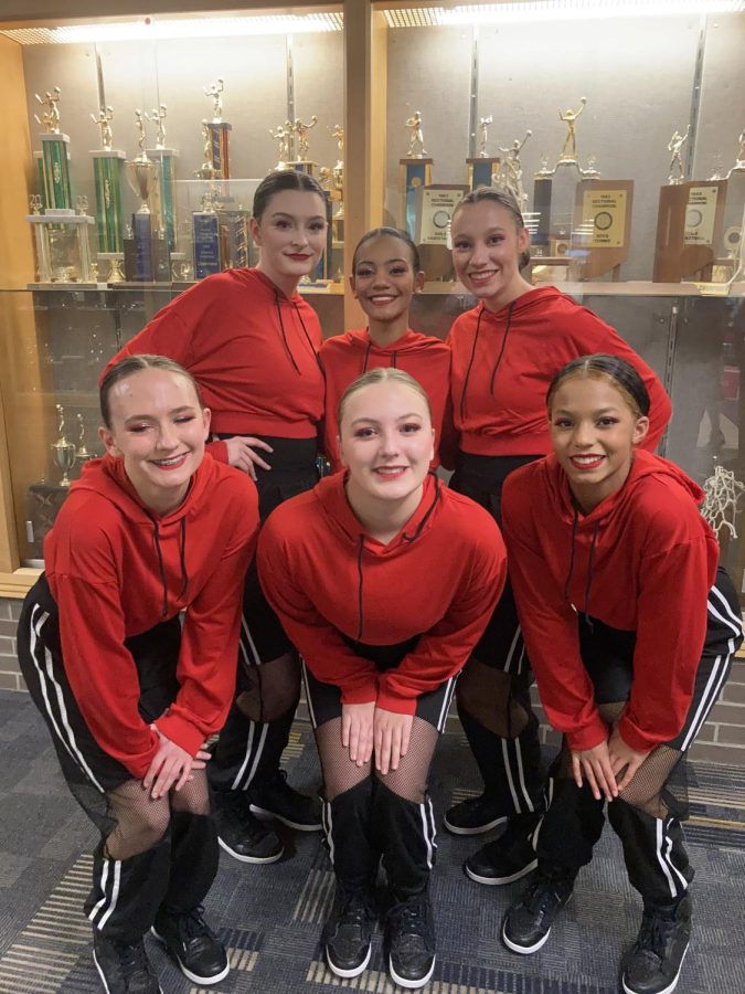 The DCHS poms team compete in the hip-hop category at their competitions. 