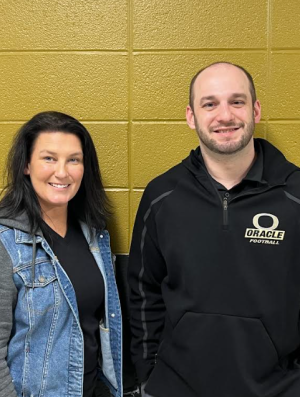 Mrs. Griffey and Mr. M excited to start their partnership.