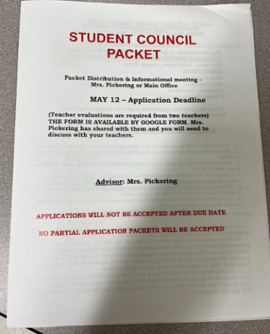 Student Council forms
